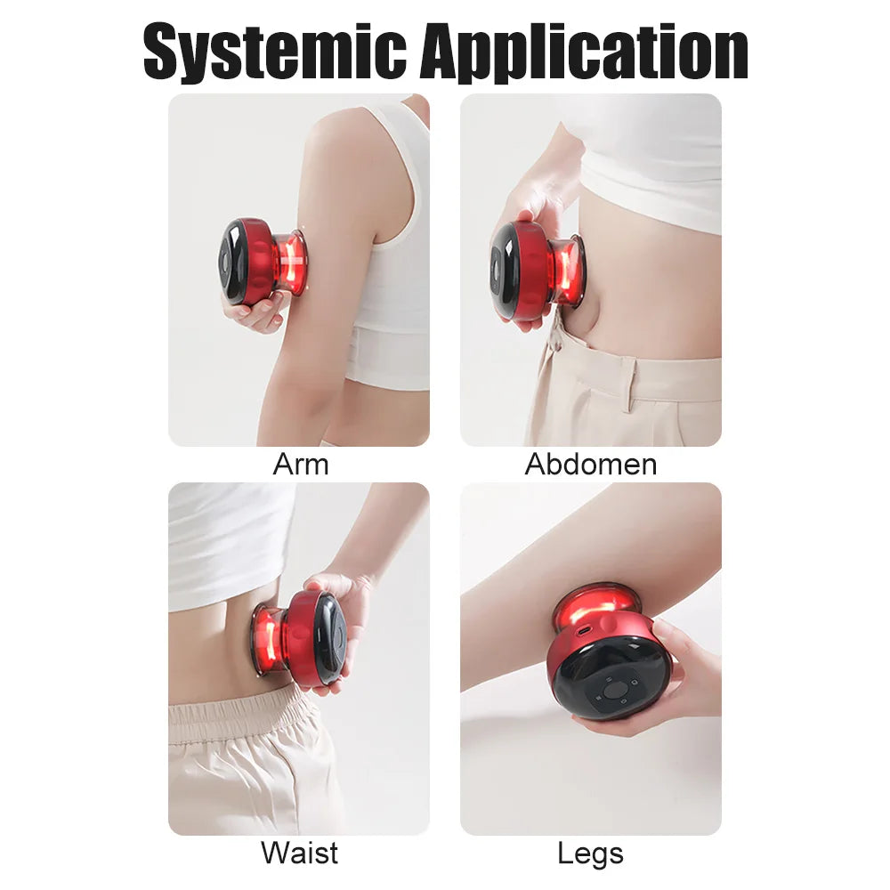 Allround Cupping Massager with 12 Modes 'Rest your back and muscles daily to remove stress and pain'