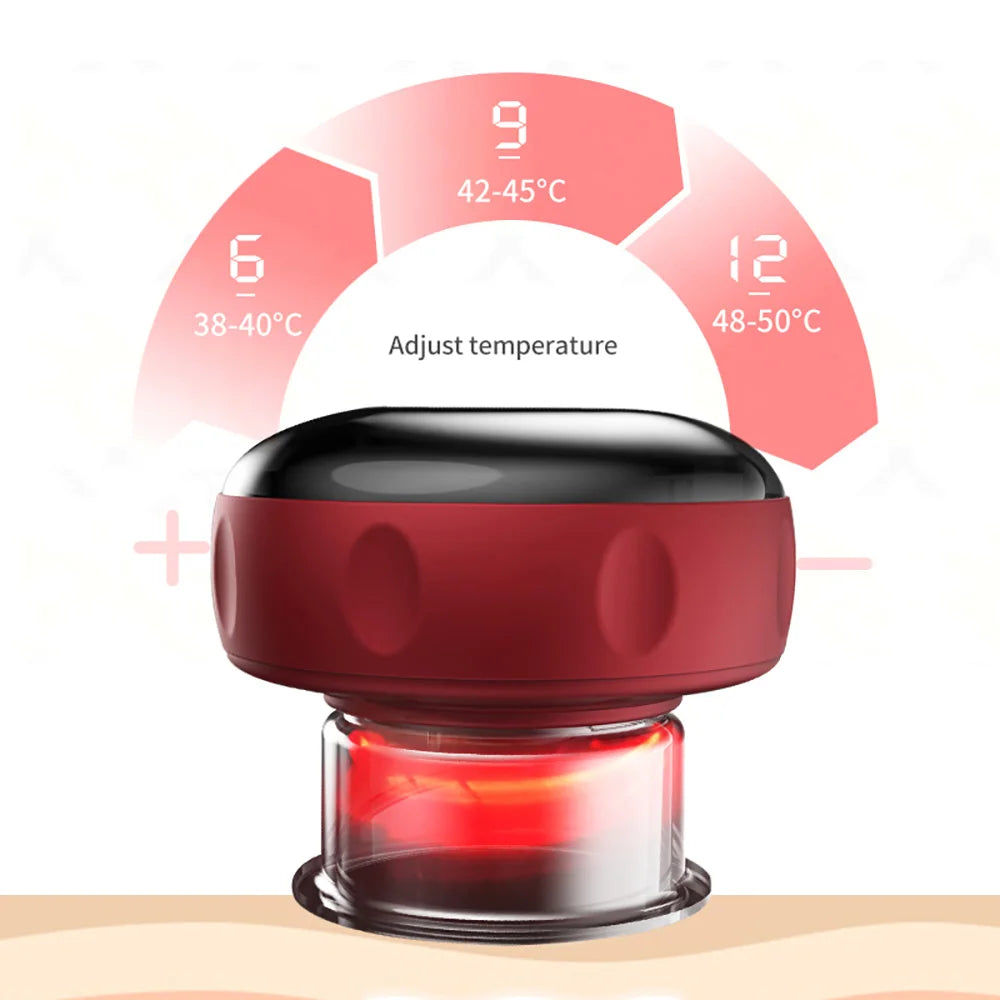 Allround Cupping Massager with 12 Modes 'Rest your back and muscles daily to remove stress and pain'