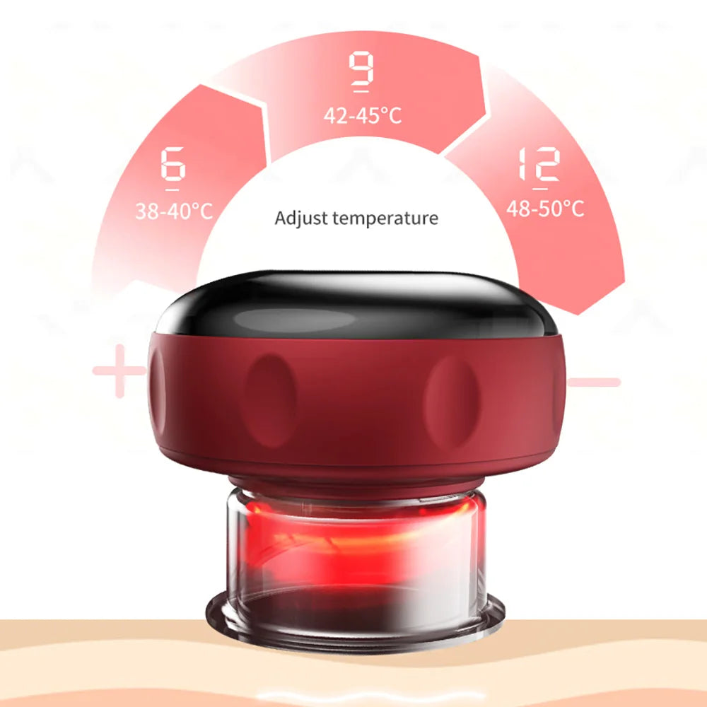 Allround Cupping Massager with 12 Modes 'Rest your back and muscles daily to remove stress and pain'