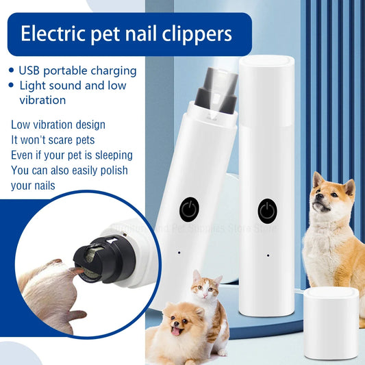 Silent Electric Nail Grinders for Dogs & Cats, Nail Grinders for your pets.