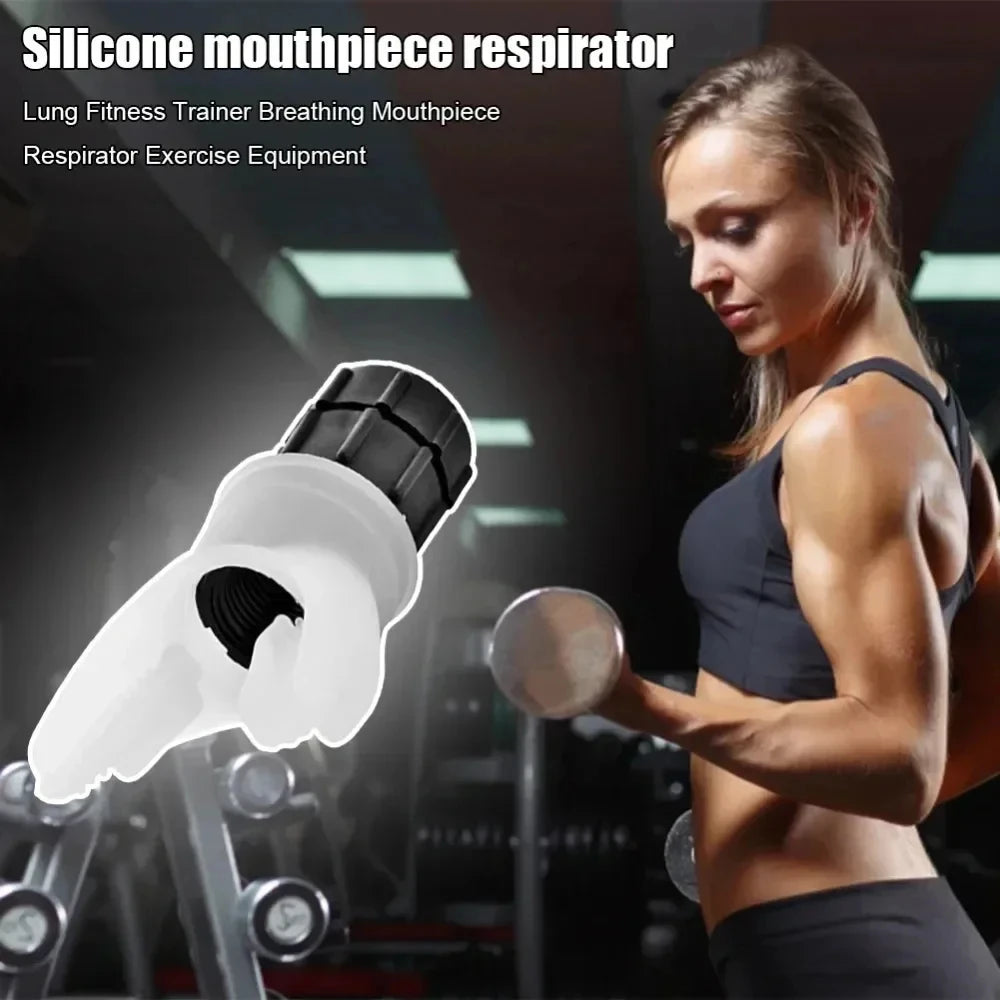 Breather trainer device, Portable, Adjustable Resistance for Lung Fitness.