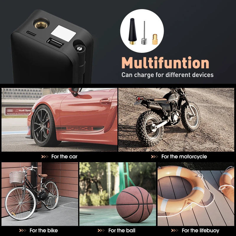 Electric Tire Inflator, Inflate ANYTHING in Minutes.
