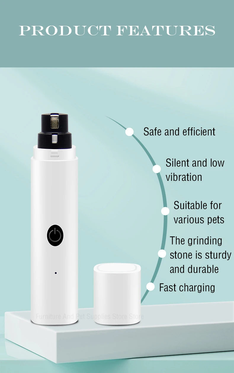 Silent Electric Nail Grinders for Dogs & Cats, Nail Grinders for your pets.