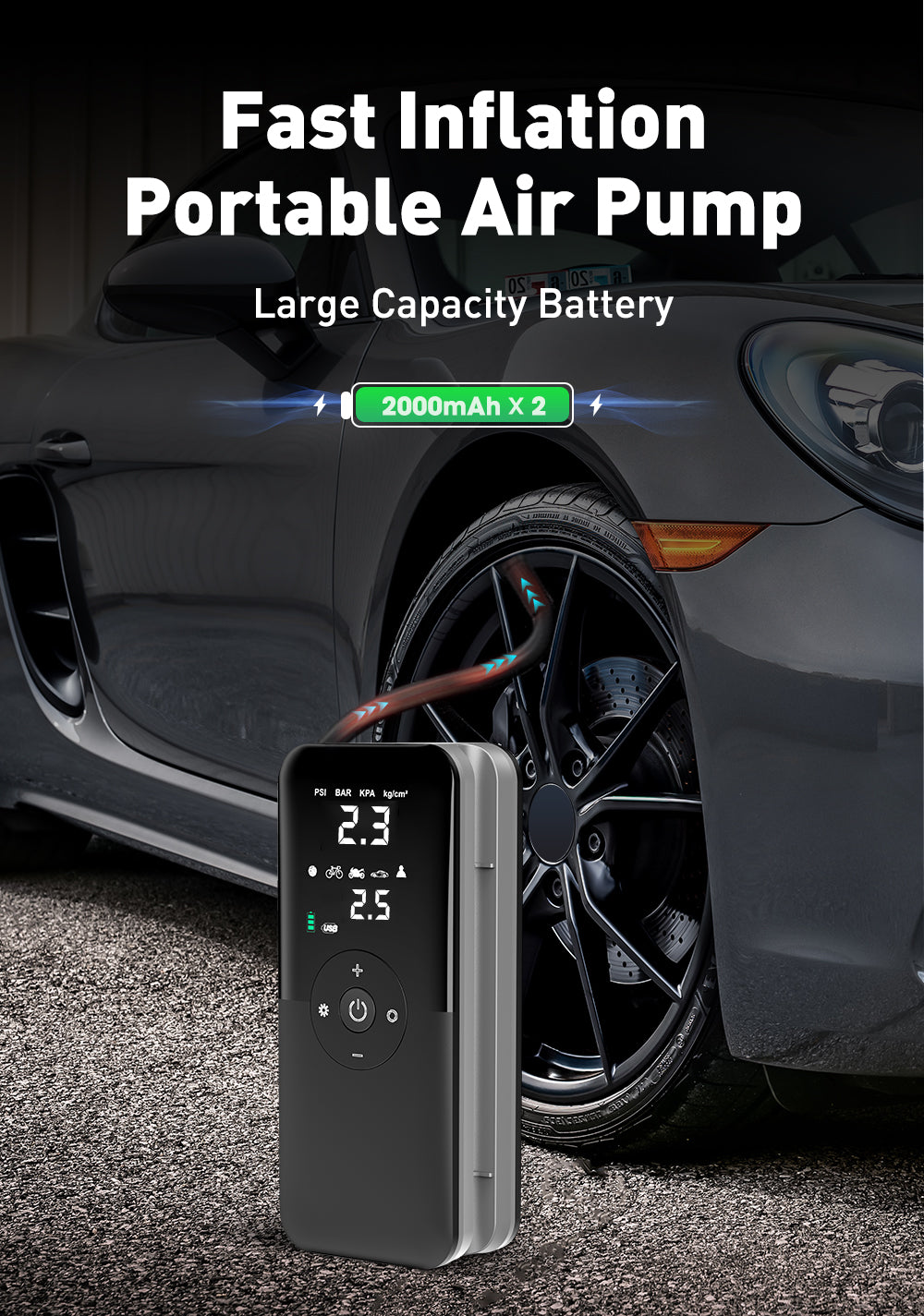 Electric Tire Inflator, Inflate ANYTHING in Minutes.