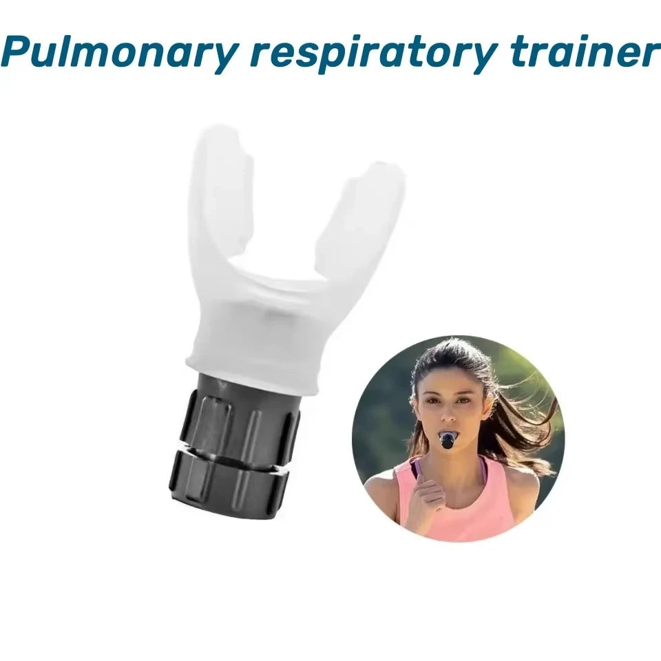 Breather trainer device, Portable, Adjustable Resistance for Lung Fitness.