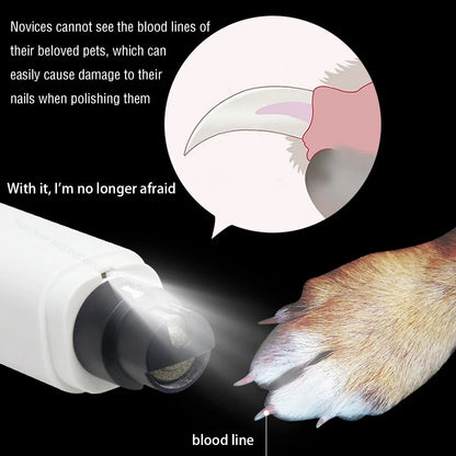 Silent Electric Nail Grinders for Dogs & Cats, Nail Grinders for your pets.