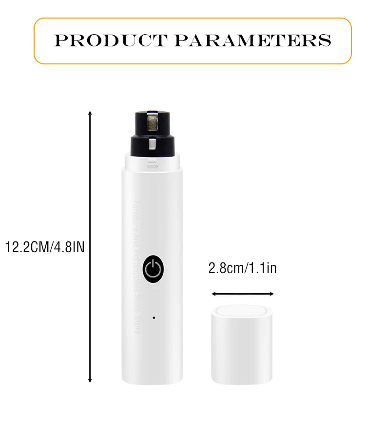 Silent Electric Nail Grinders for Dogs & Cats, Nail Grinders for your pets.