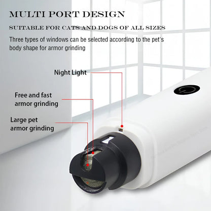 Silent Electric Nail Grinders for Dogs & Cats, Nail Grinders for your pets.