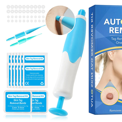 2-IN-1 Auto Skin Tag Removal Tool Kit Painless Skin Label Mole Acne Wart Removal Pen